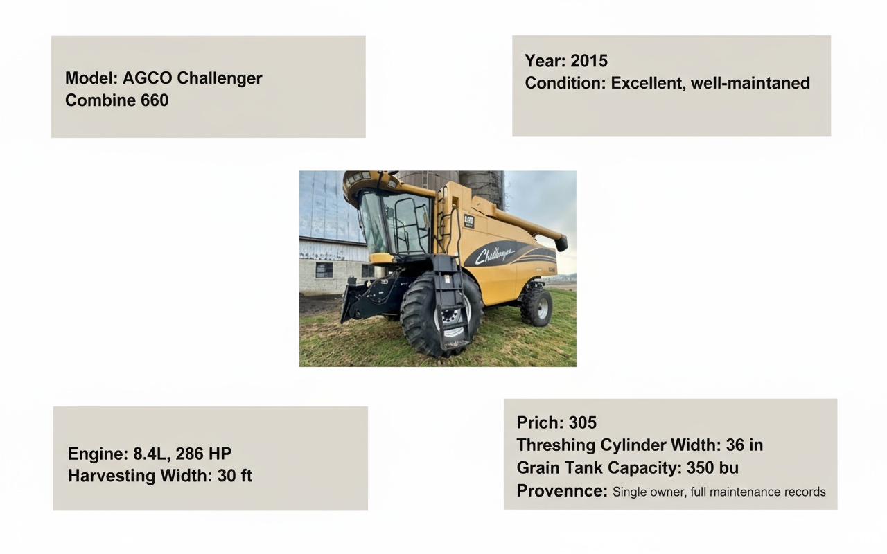 agco challenger combine 660 value