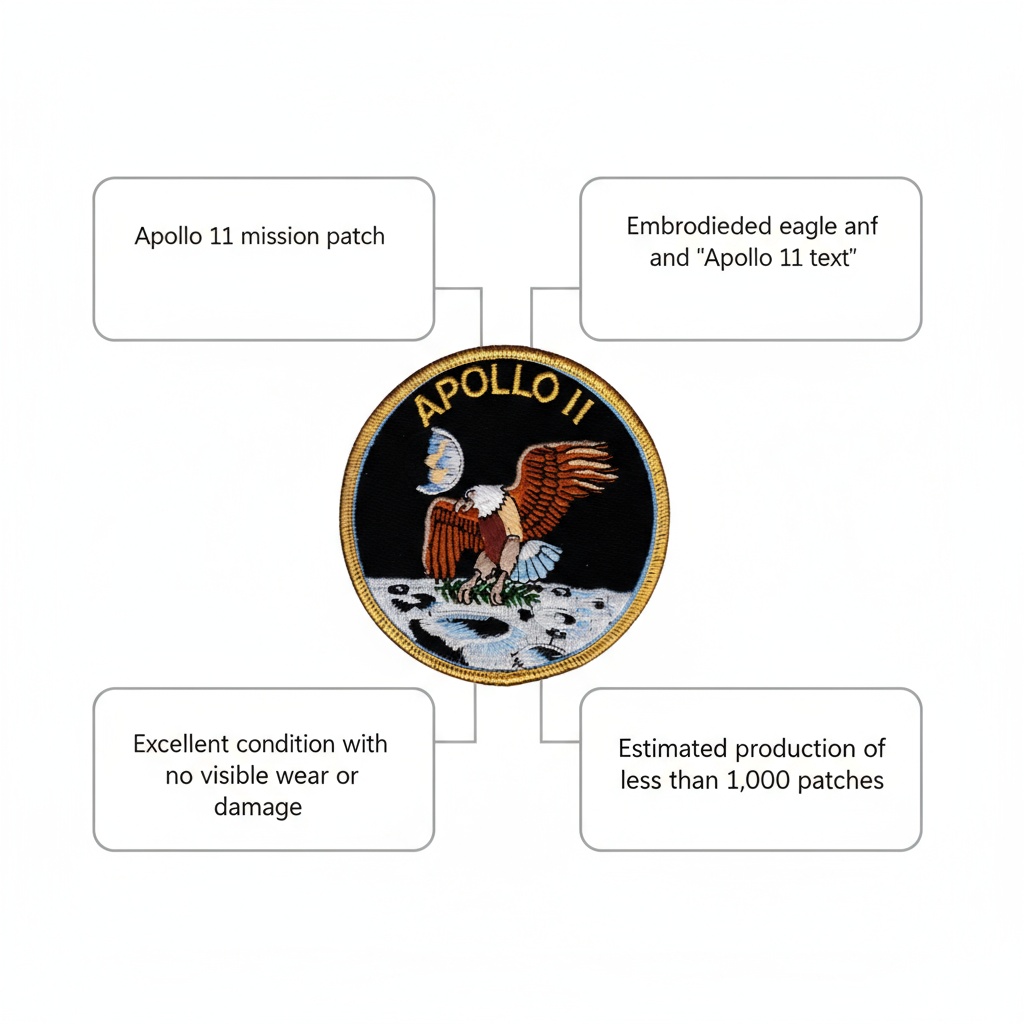 apollo mission patch apollo 11 value