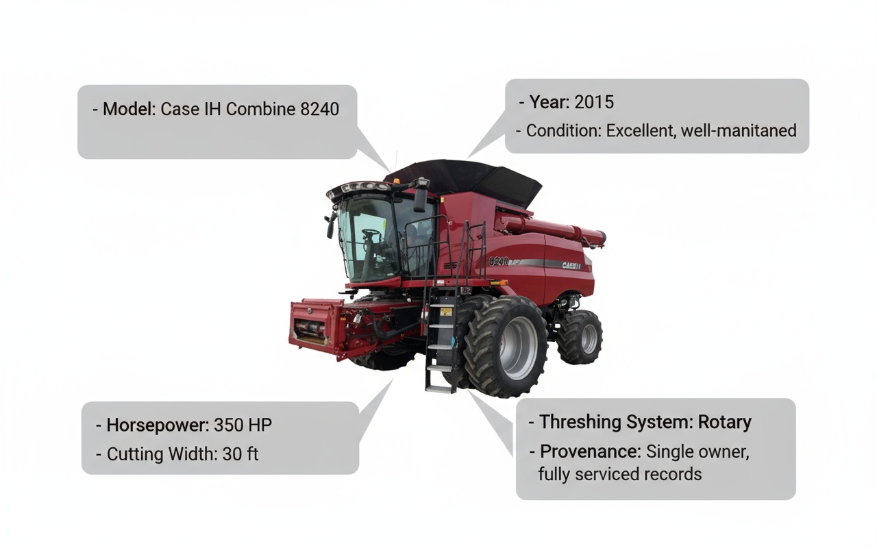 case ih combine 8240 value