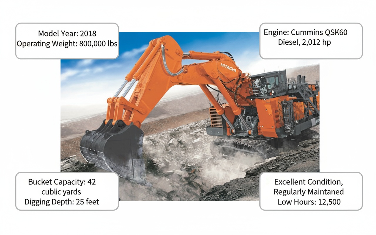 hitachi ex8000 excavator value