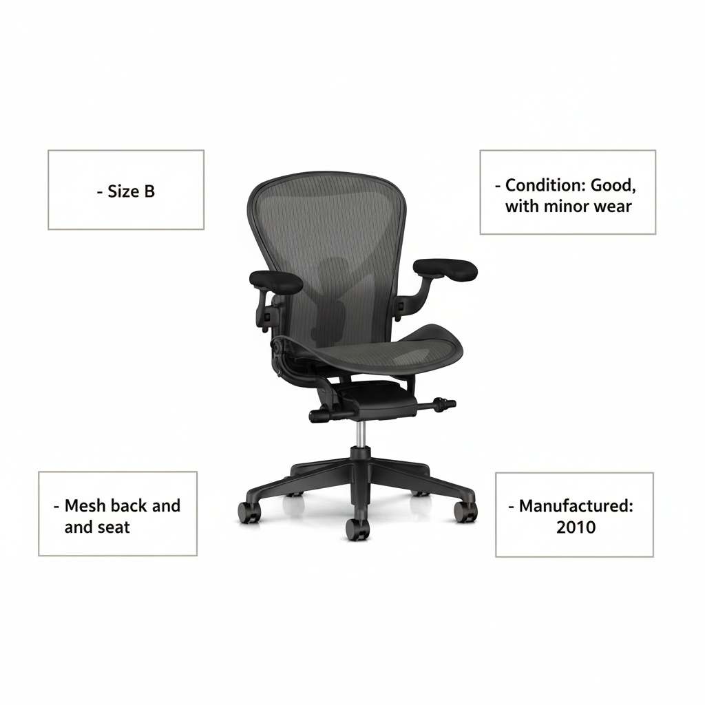 herman miller aeron chair size b value