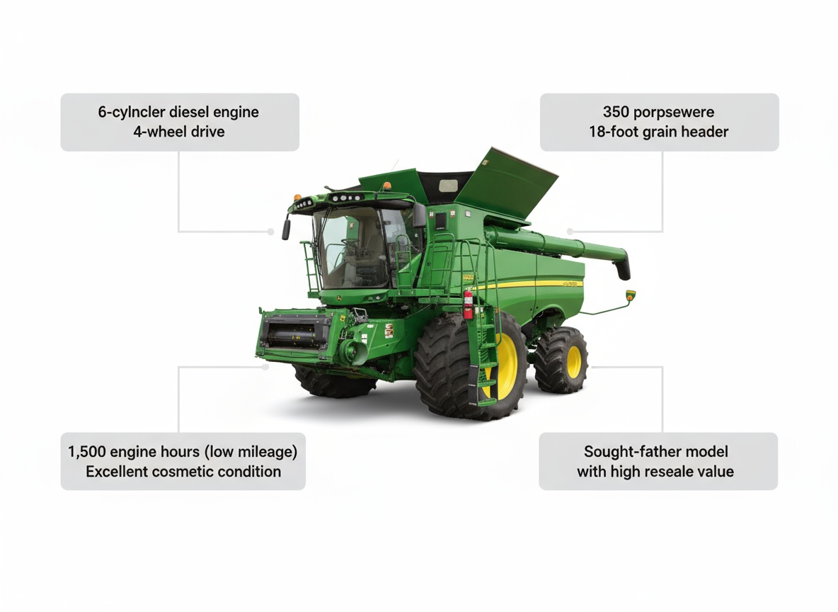 john deere combine s680 value