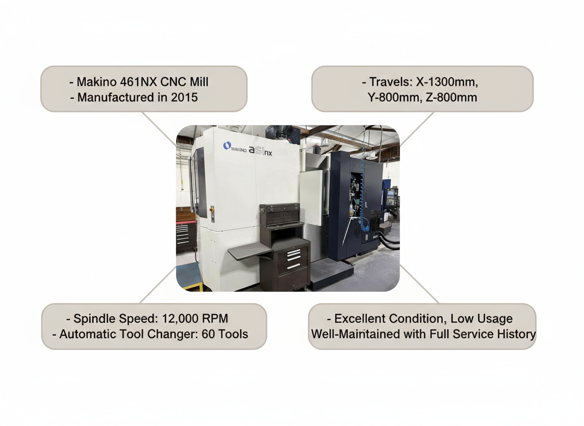 makino cnc mill a61nx value