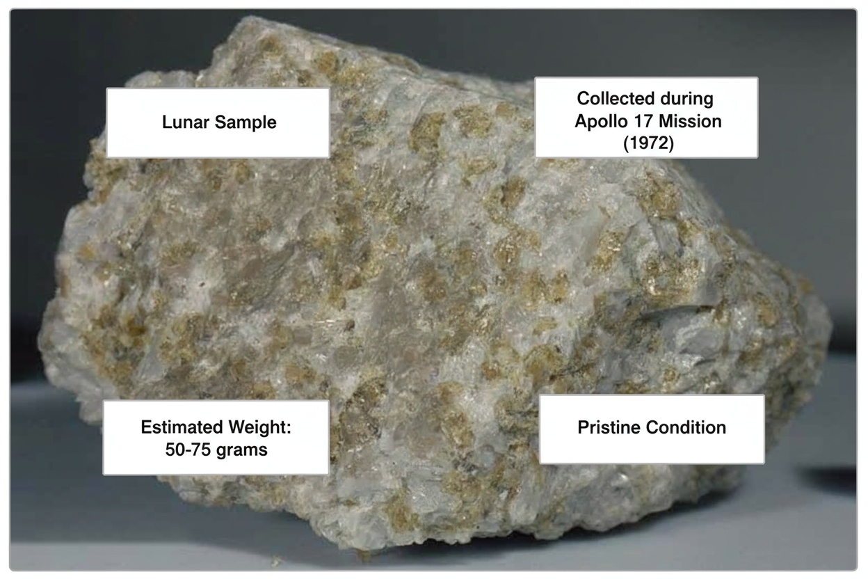 moon rock sample apollo 17 value