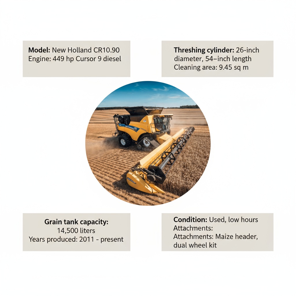 new holland combine cr10.90 value