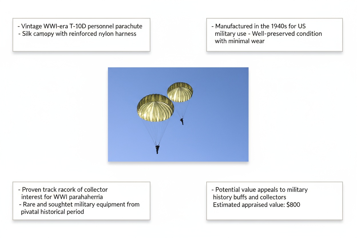parachute t-10d personnel value
