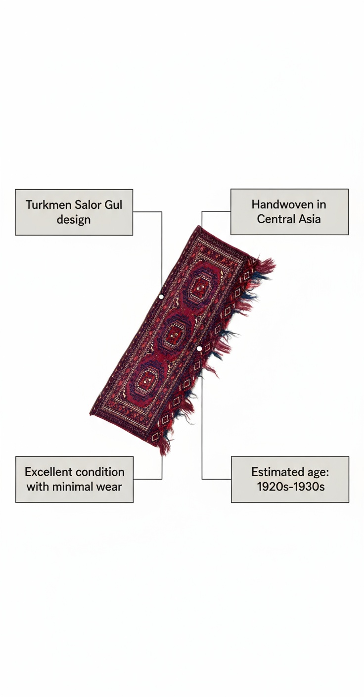 turkmen rug salor gul value