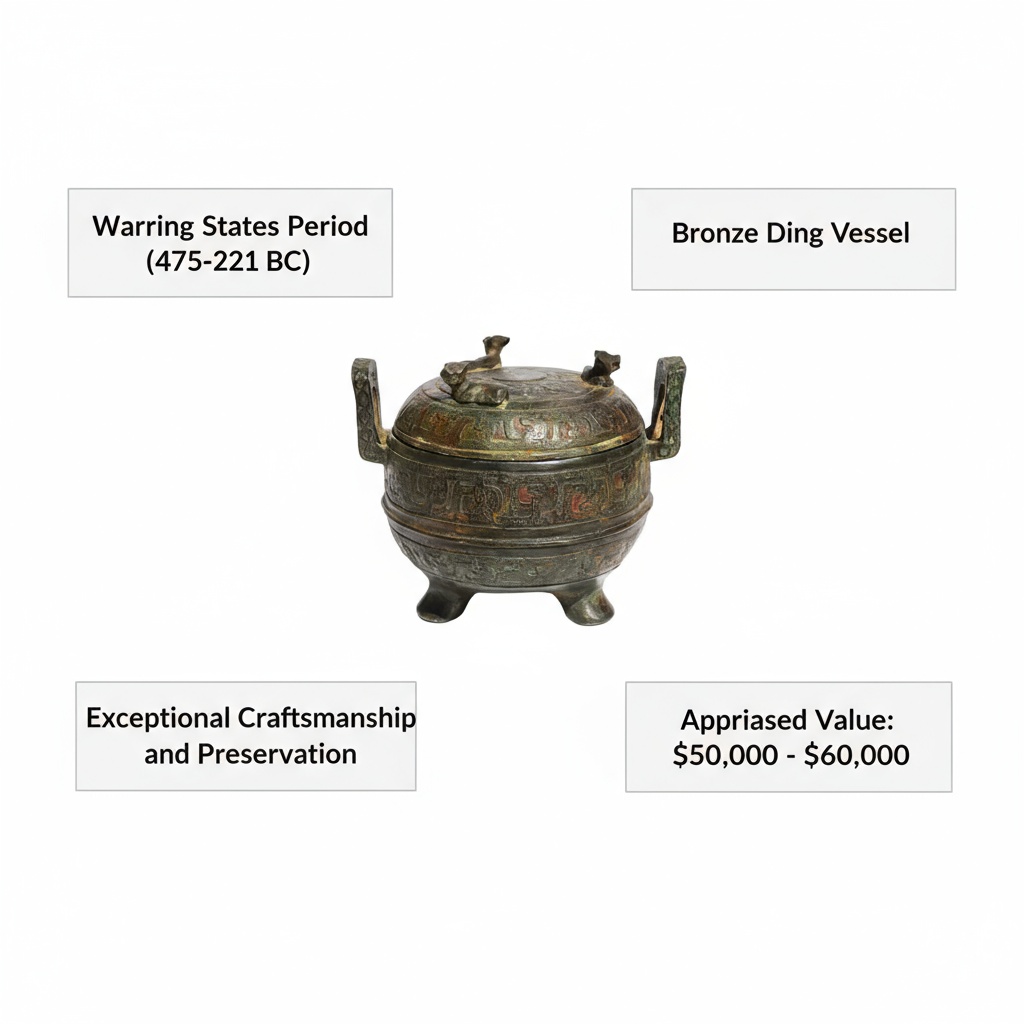 warring states bronze ding value
