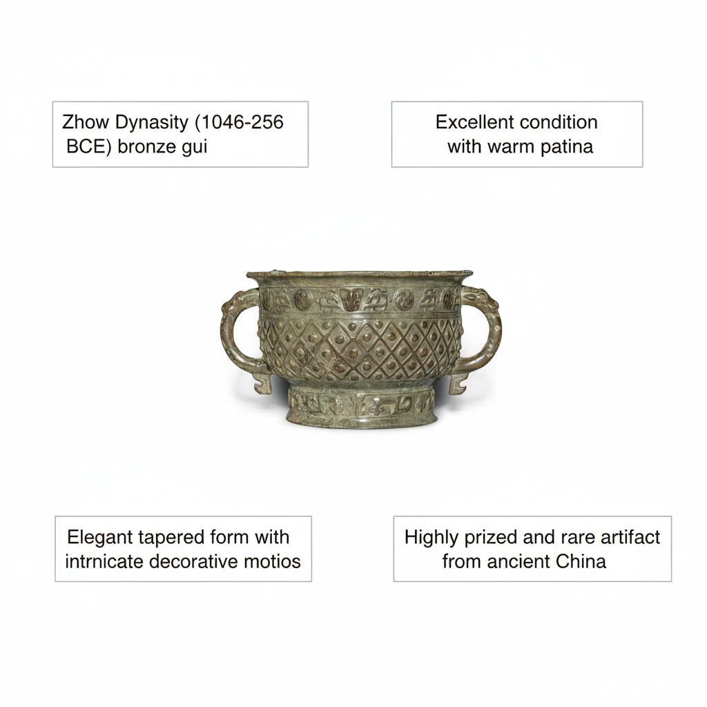 zhou dynasty bronze gui value