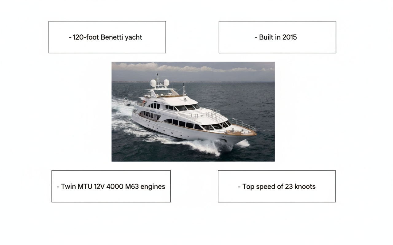 yacht appraisal 120 foot benetti value