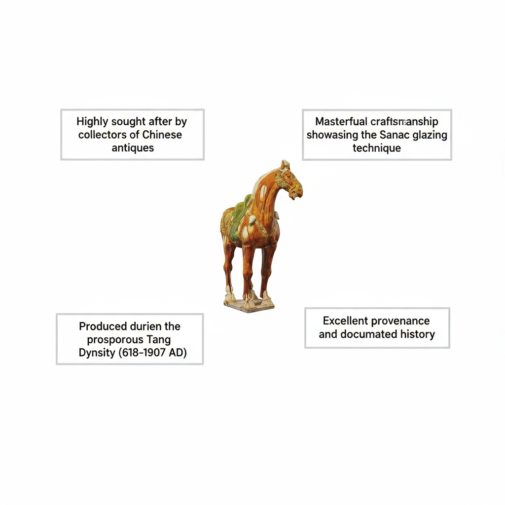 tang dynasty horse sancai value