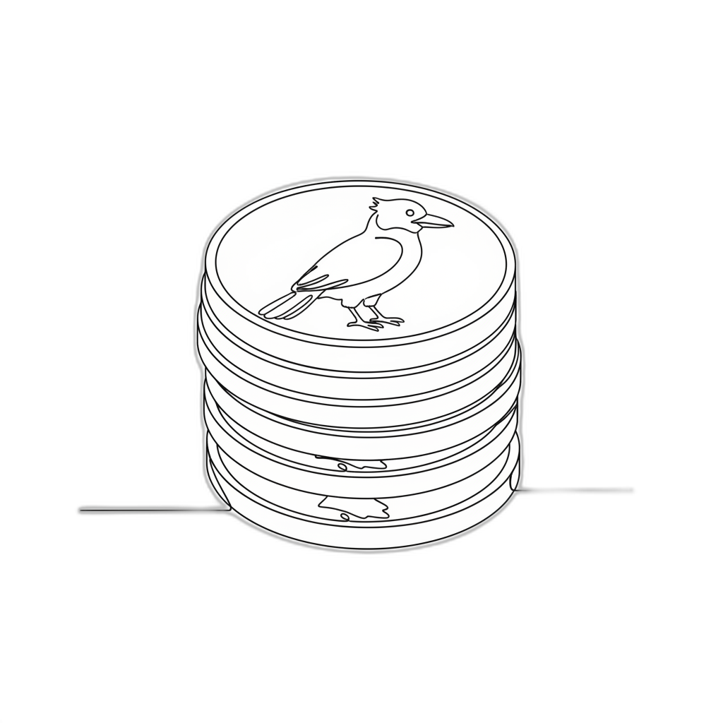 Australian Silver Kookaburra Coins Appraisal Cartoon Image from AppraiseItNow