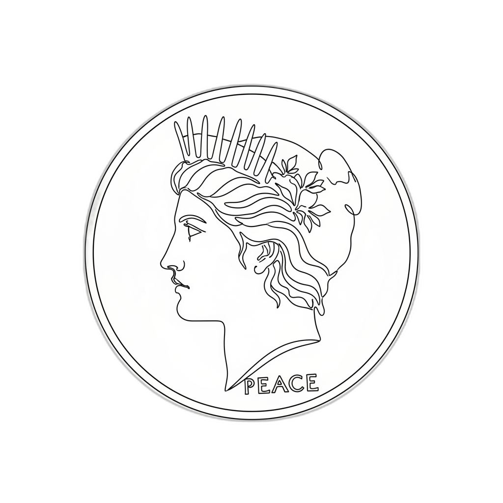 Silver Peace Dollars Appraisal Cartoon Image from AppraiseItNow