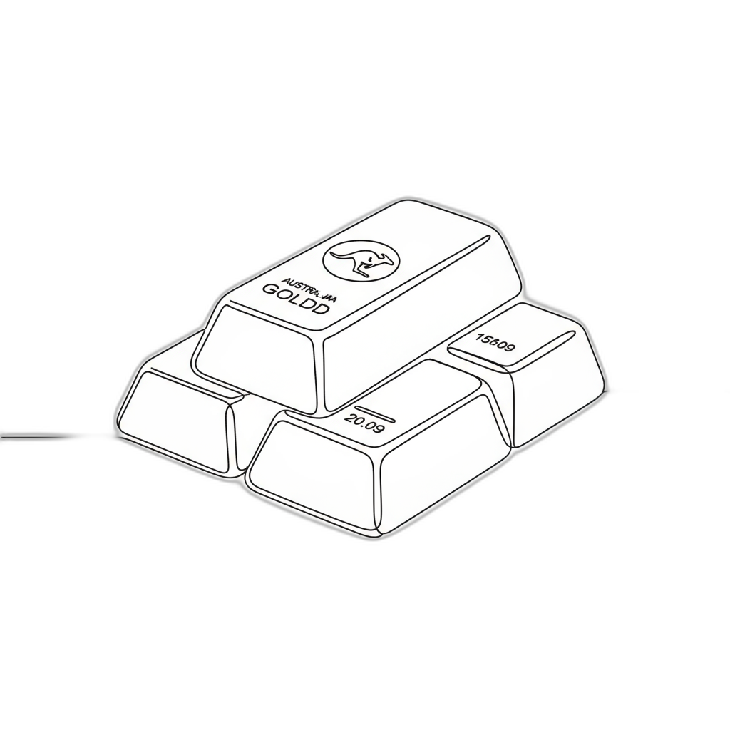 Australian Gold Bars Appraisal Cartoon Image from AppraiseItNow