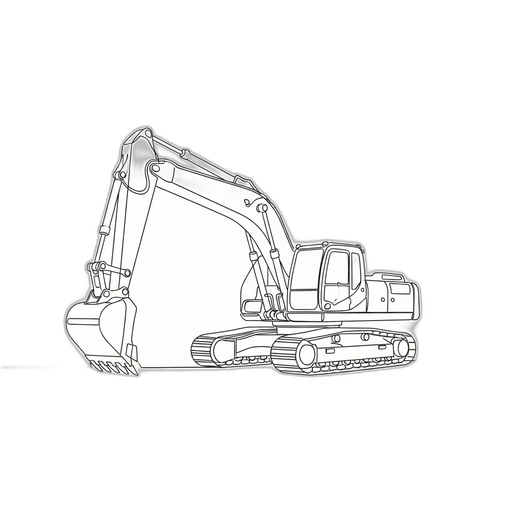 Excavator Appraisal Cartoon Image from AppraiseItNow