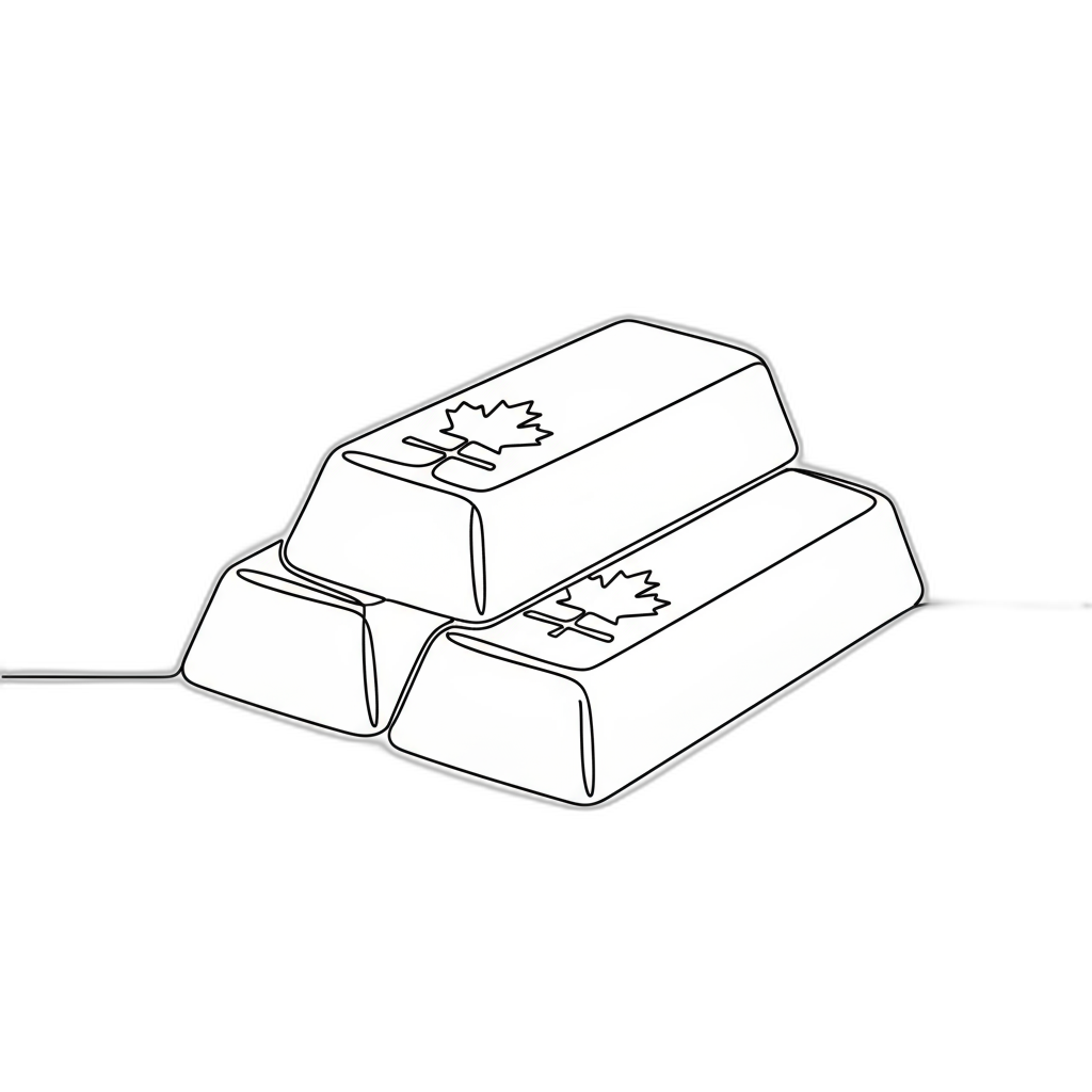 Canadian Gold Bars Appraisal Cartoon Image from AppraiseItNow