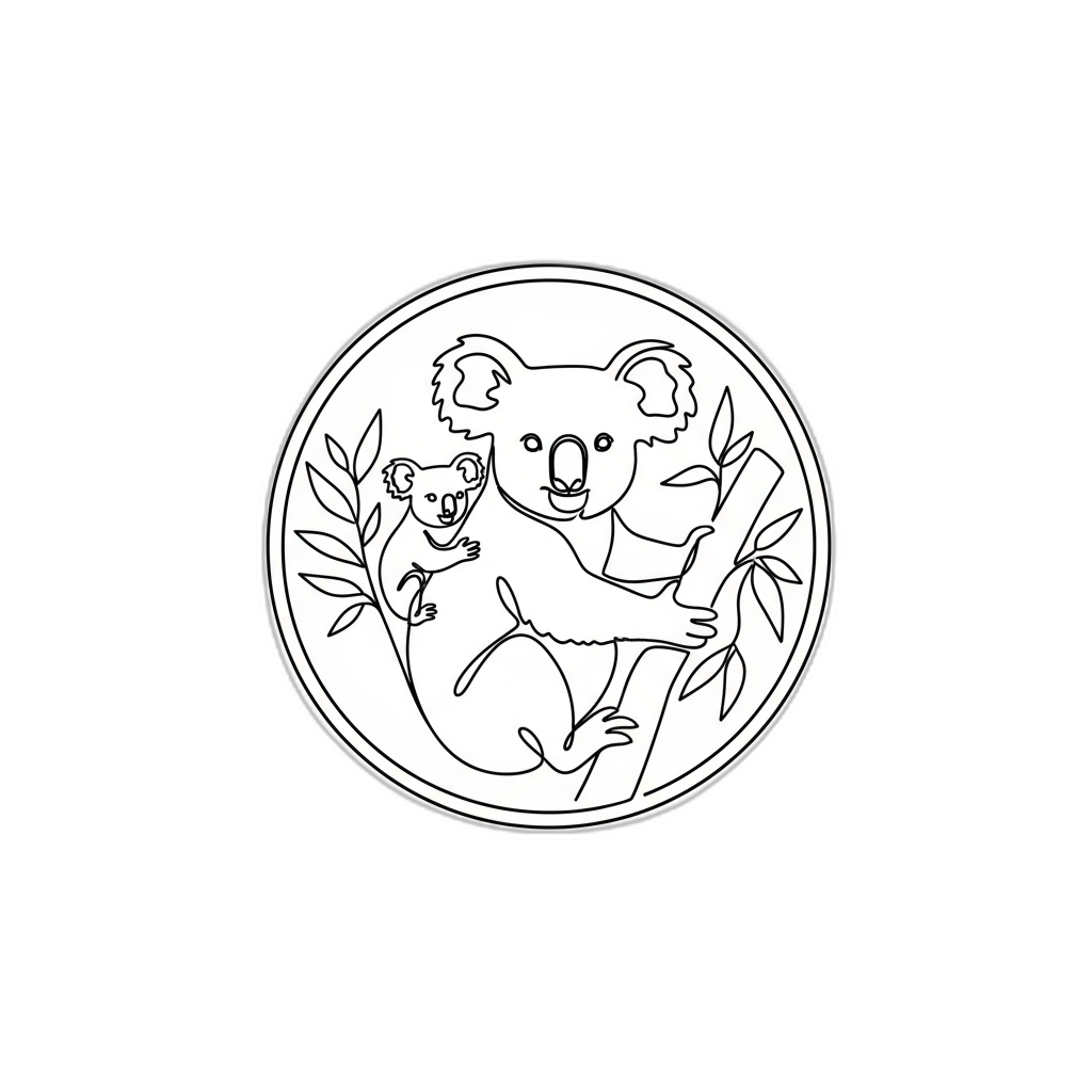 Australian Silver Koala Coins Appraisal Cartoon Image from AppraiseItNow