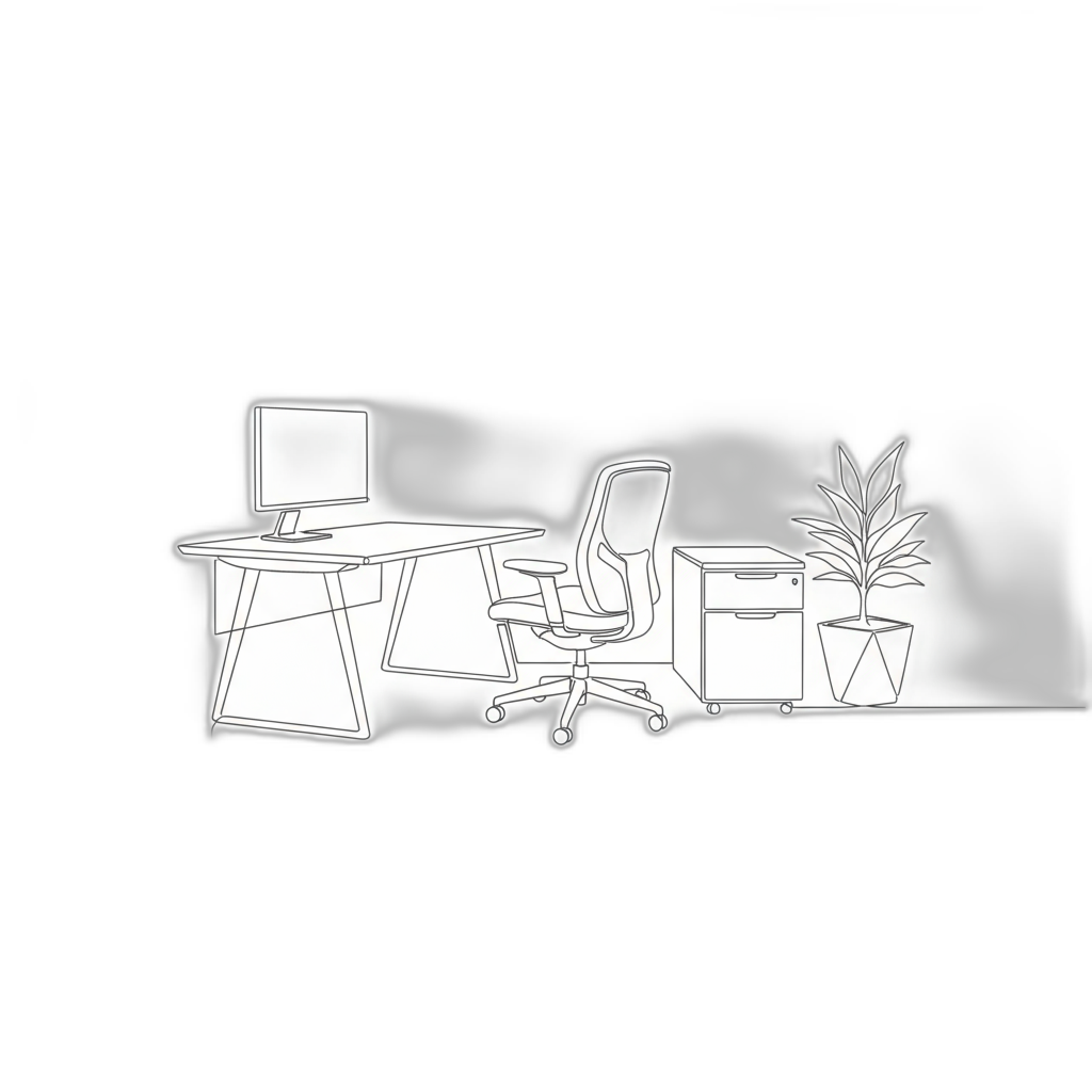 Office Furniture Appraisal Cartoon Image from AppraiseItNow