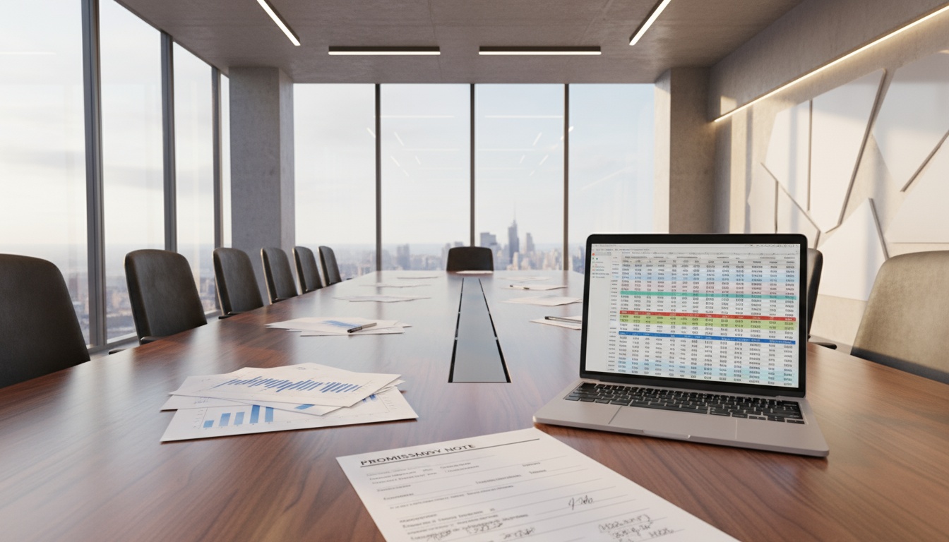 A man appraising furniture in a home. Cartoon image in purple. 