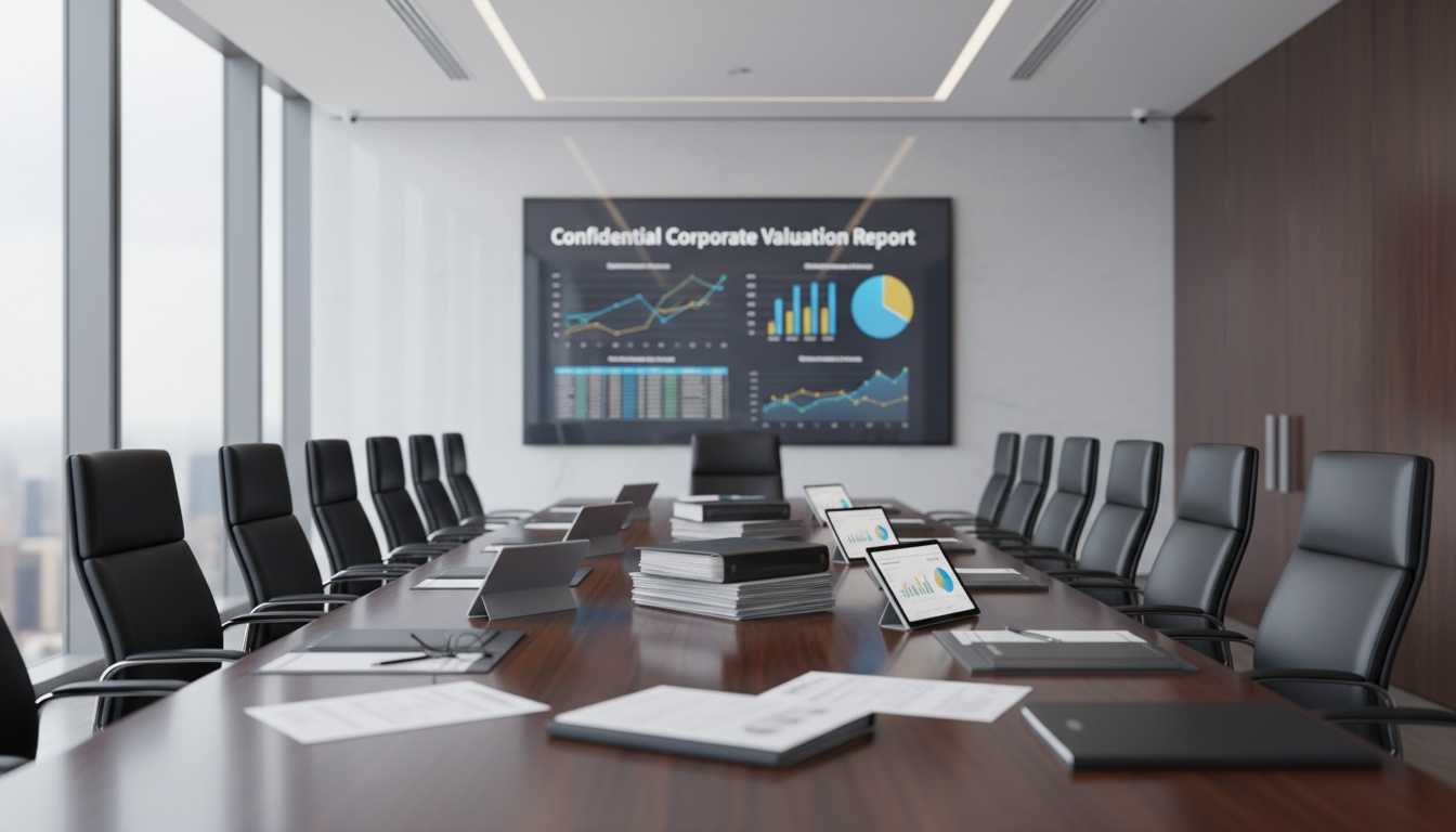 A man appraising furniture in a home. Cartoon image in purple.