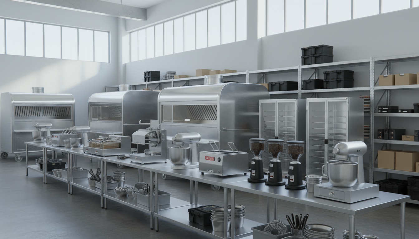 A man appraising furniture in a home. Cartoon image in purple.