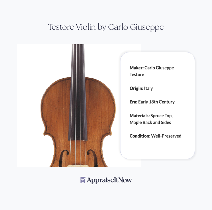 Facts of a Testore Violin by Carlo Giuseppe