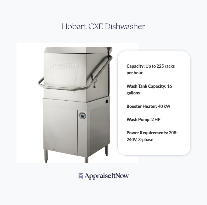 Facts of a Hobart CXE Dishwasher