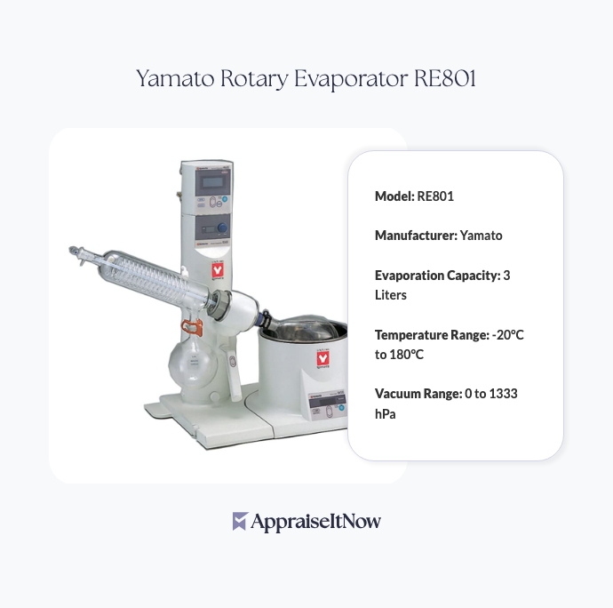 Facts of a Yamato Rotary Evaporator RE801