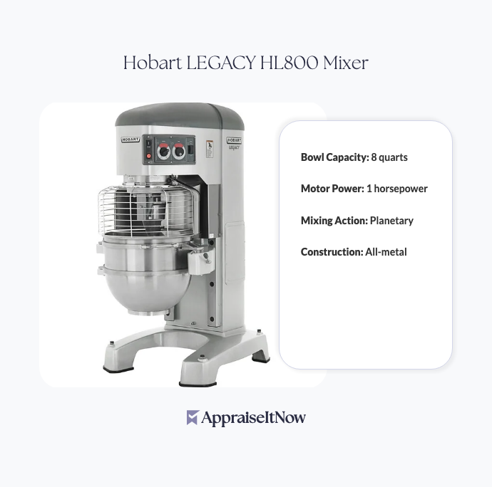 Facts of a Hobart LEGACY HL800 Mixer