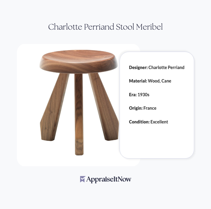 Charlotte Perriand Stool Meribel