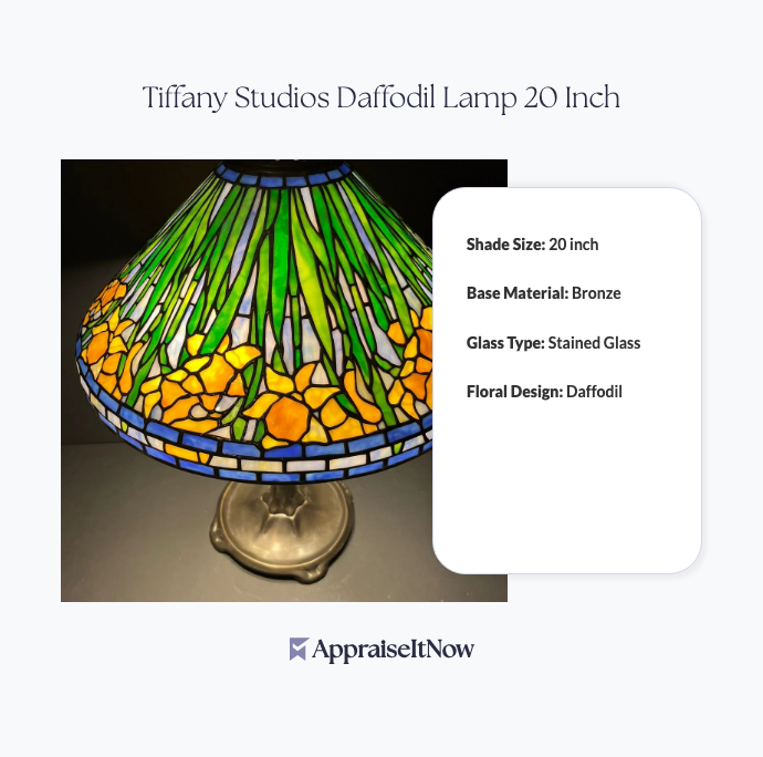 Facts of a Tiffany Studios Daffodil Lamp 20 Inch