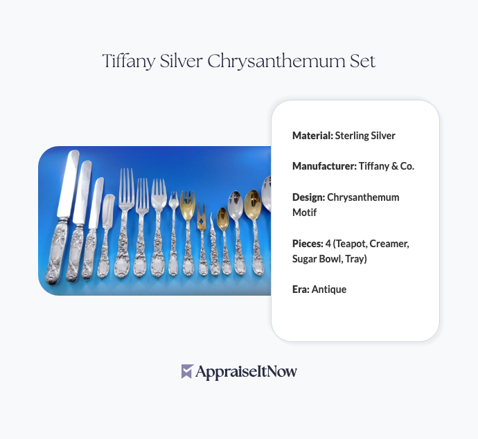 Facts of a Tiffany Silver Chrysanthemum Set