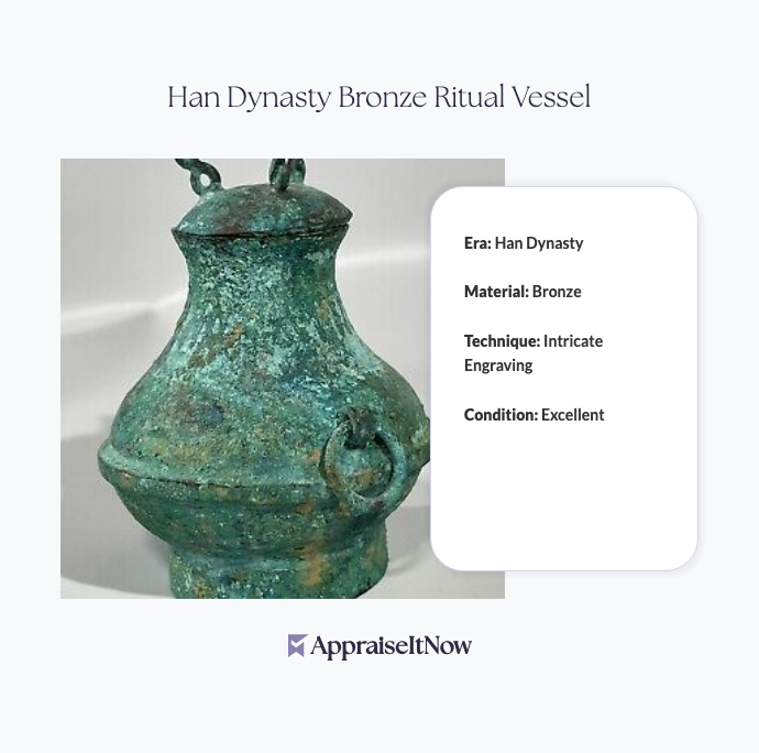 Han Dynasty Bronze Ritual Vessel