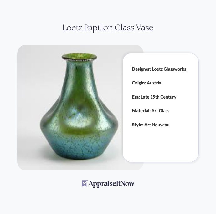 Facts of a Loetz Papillon Glass Vase