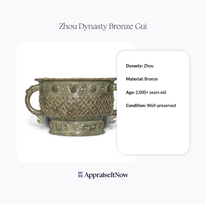 Zhou Dynasty Bronze Gui