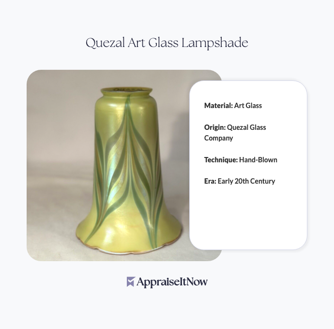 Facts of a Quezal Art Glass Lampshade