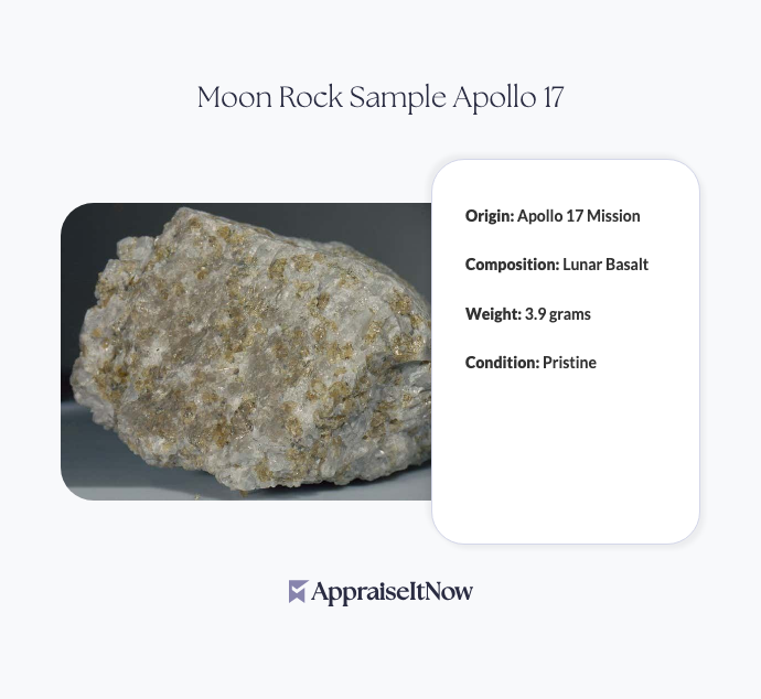 Facts of a Moon Rock Sample Apollo 17