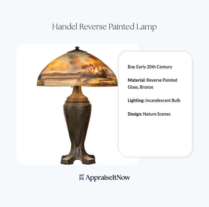 Facts of a Handel Reverse Painted Lamp