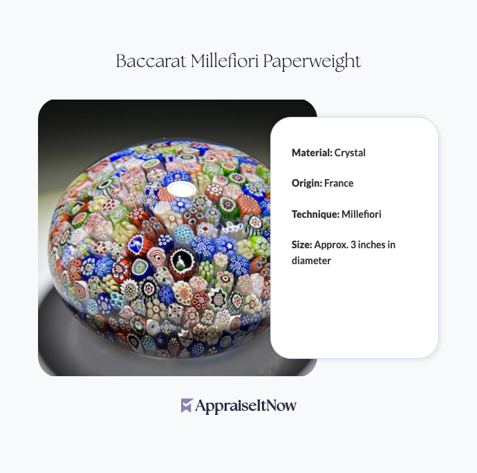 Facts of a Baccarat Millefiori Paperweight