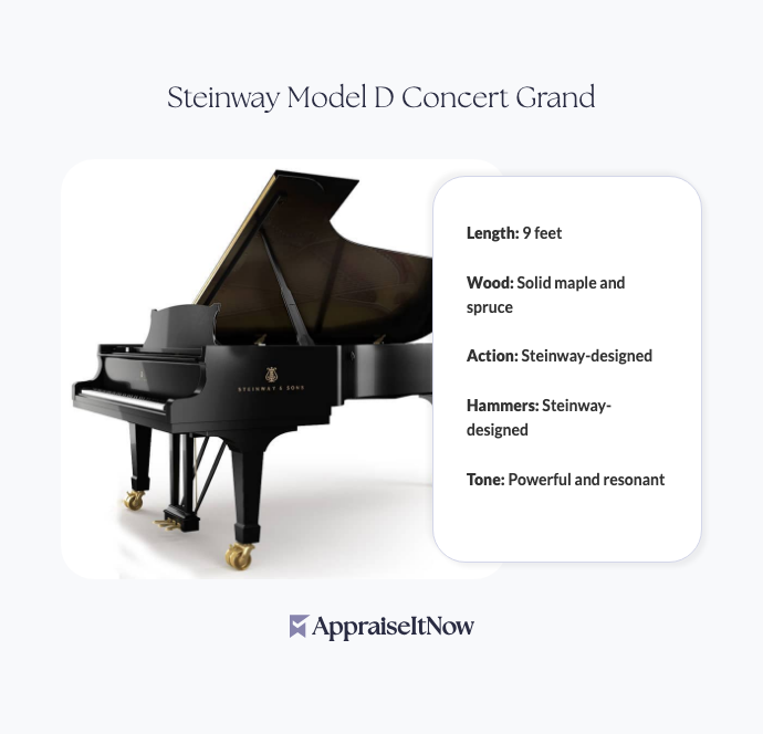 Facts of a Steinway Model D Concert Grand