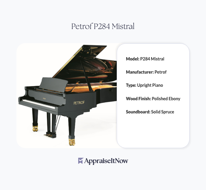 Facts of a Petrof P284 Mistral