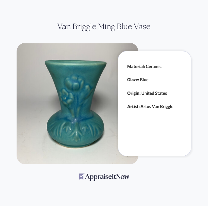 Facts of a Van Briggle Ming Blue Vase