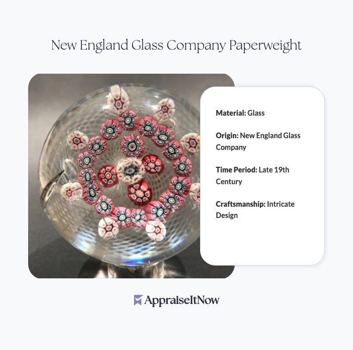 Facts of a New England Glass Company Paperweight