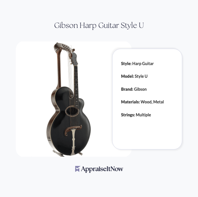 Facts of a Gibson Harp Guitar Style U