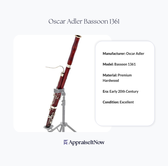 Facts of an Oscar Adler Bassoon 1361