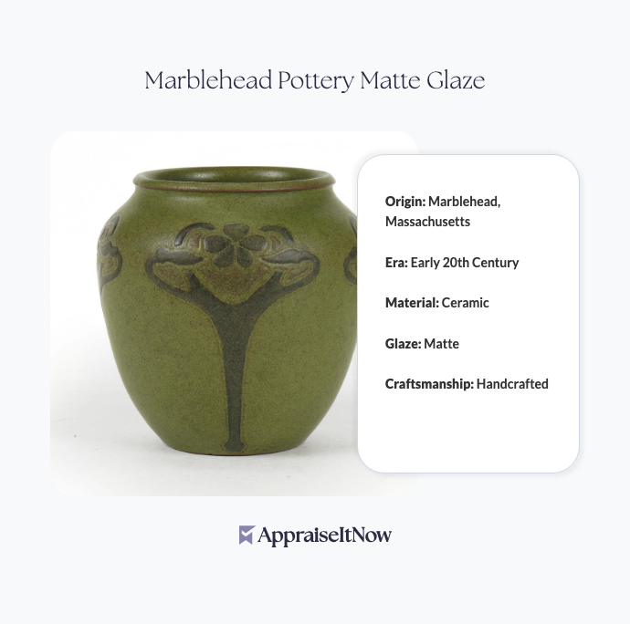 Facts of a Marblehead Pottery Matte Glaze