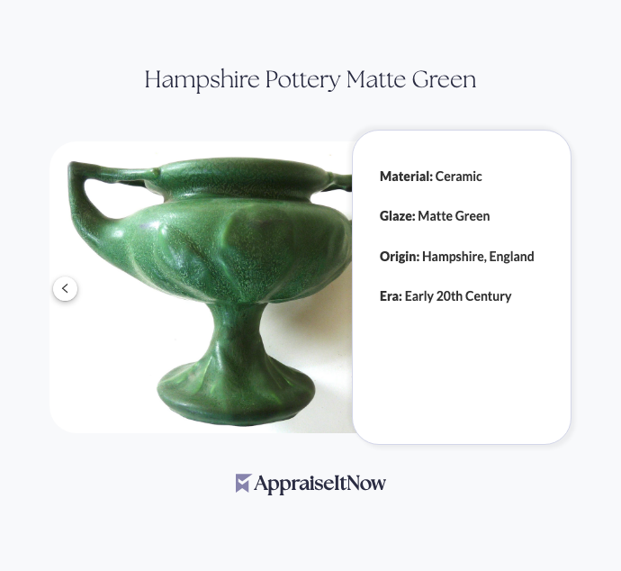 Facts of a Hampshire Pottery Matte Green