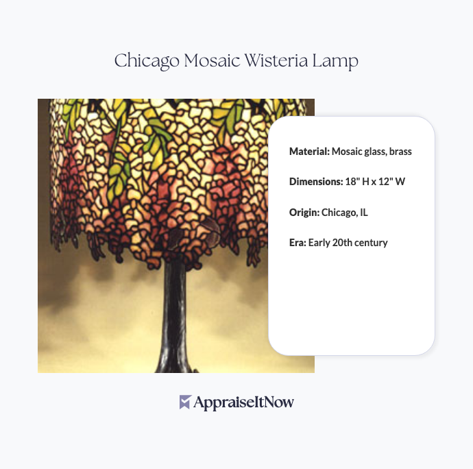 Facts of a Chicago Mosaic Wisteria Lamp