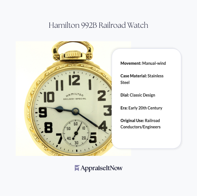 Facts of a Hamilton 992B Railroad Watch