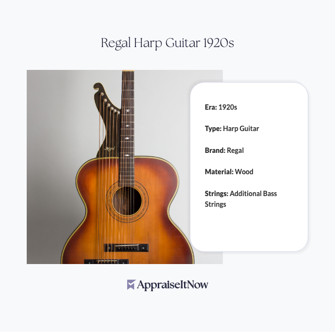 Facts of a Regal Harp Guitar 1920s